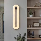 Alabaster Elliptical Wall Lamp – Gradual Fade Glow with Modern Design - View 4