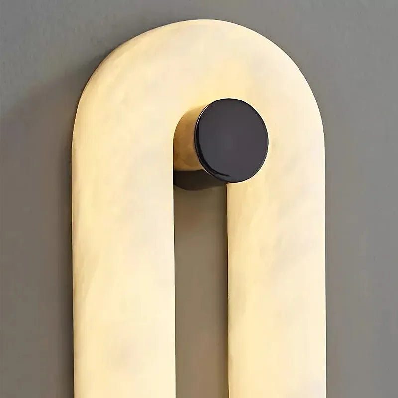 Alabaster Elliptical Wall Lamp – Gradual Fade Glow with Modern Design - View 6