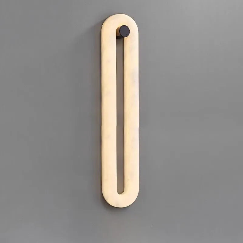 Alabaster Elliptical Wall Lamp – Gradual Fade Glow with Modern Design