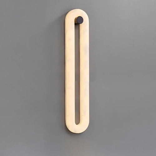 Alabaster Elliptical Wall Lamp – Gradual Fade Glow with Modern Design