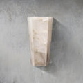 alabaster hexagonal sconce