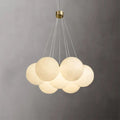 alabaster marble ball craft chandelier
