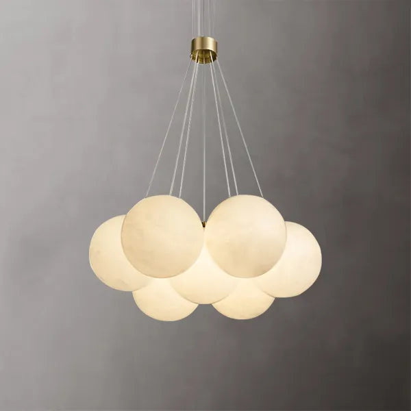 alabaster marble ball craft chandelier