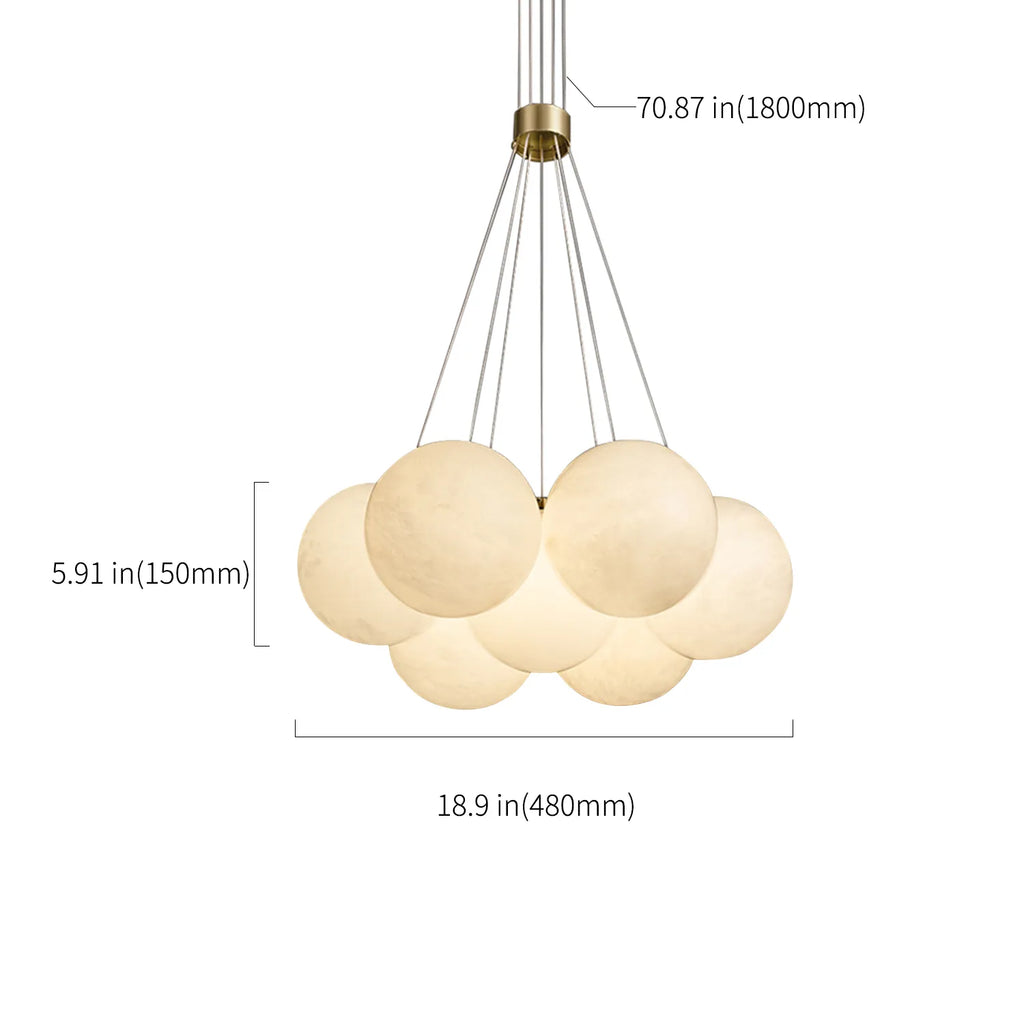 craft alabaster chandelier