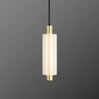 cylindrical glass led pendant