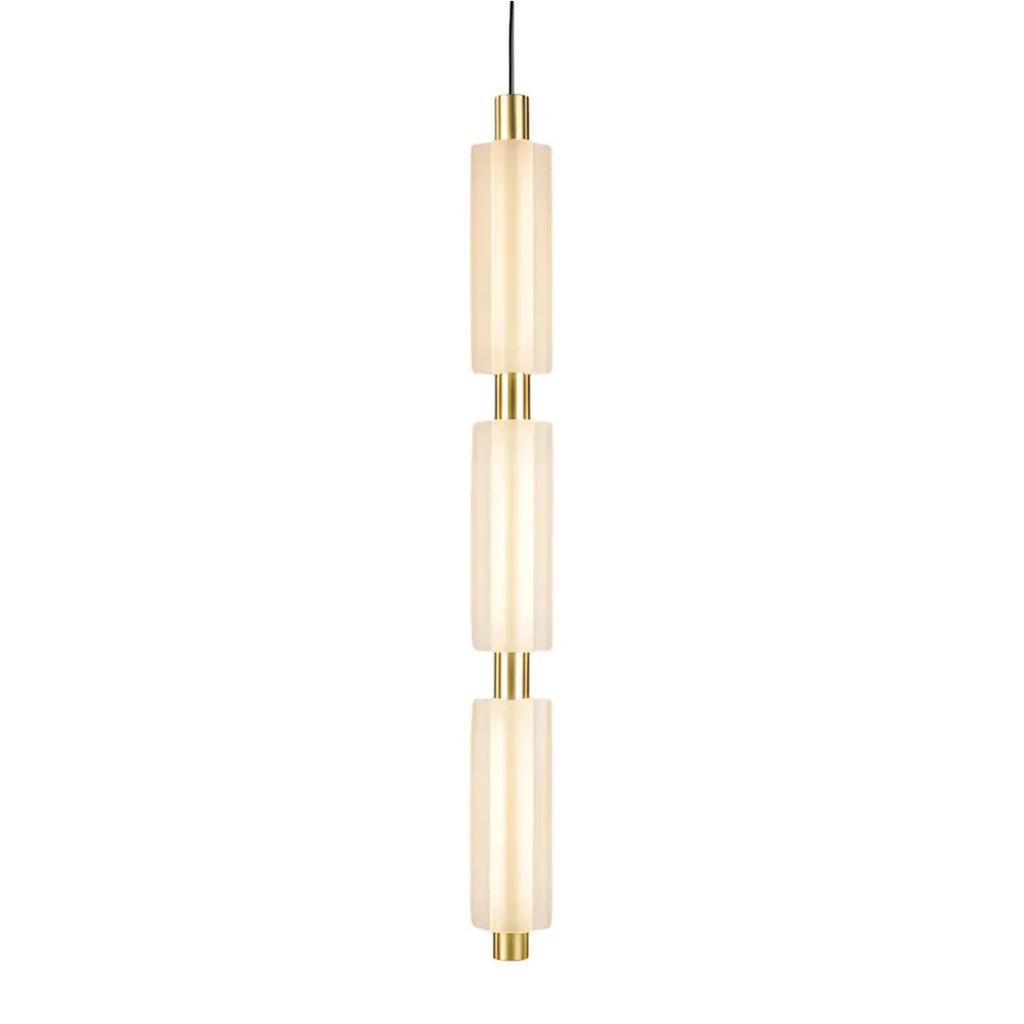 Alabaster Pendant Lamp – Cylindrical LED Pendant for Modern Indoor Lighting