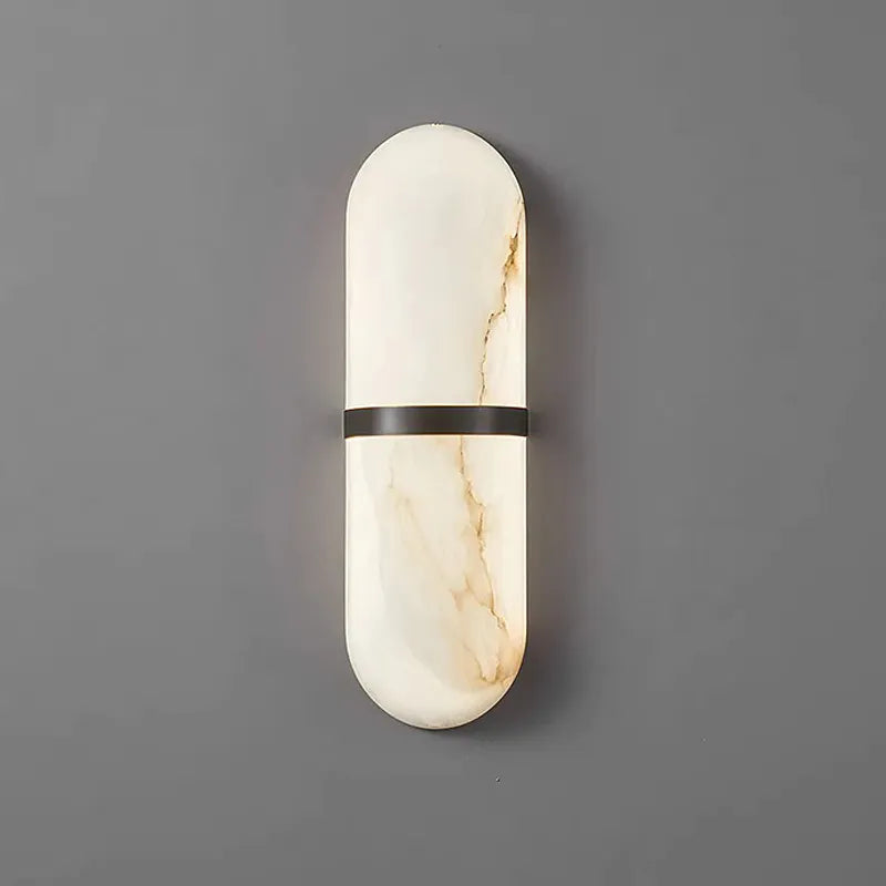 Alabaster Pill Wall Light – Subtle Luminous Accent for Modern Interiors - View 5