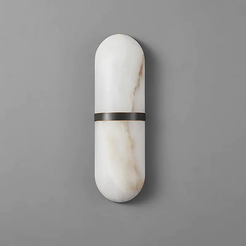 Alabaster Pill Wall Light – Subtle Luminous Accent for Modern Interiors - View 6