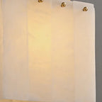 Alabaster Rectangular Wall Lamp | Copper Frame Elegant Accent Lighting - View 5