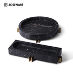 minimalist alabaster shelves