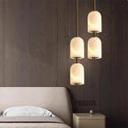 Alabaster Triple Pendant Ceiling Light for Elegant Home Interior Design