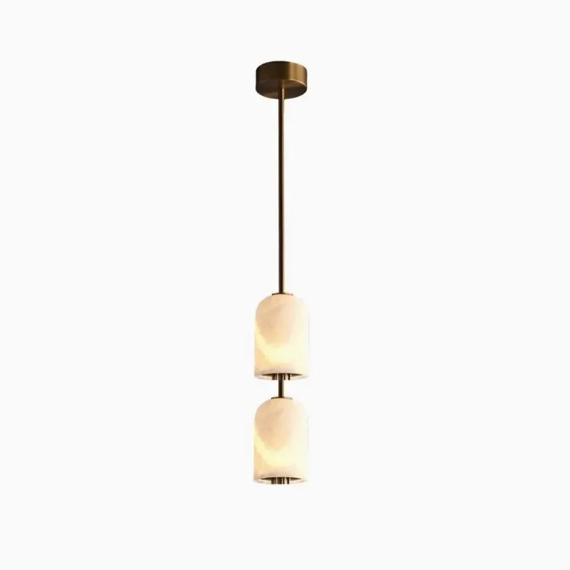 Alabaster Triple Pendant Ceiling Light for Elegant Home Interior Design