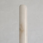 Alabaster Tubular Wall Light – Slim Vertical Sconce with Ambient Glow - View 4