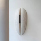 Alabaster Veil Wall Sconce – Decorative Lighting with Sculptural Design