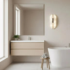 Alabaster Veil Wall Sconce – Decorative Lighting with Sculptural Design - View 5