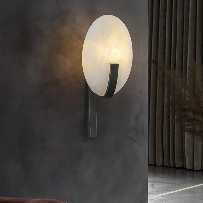 Alabaster Wall Lamp – Modern Wall Sconce for Elegant Home Lighting - View 4