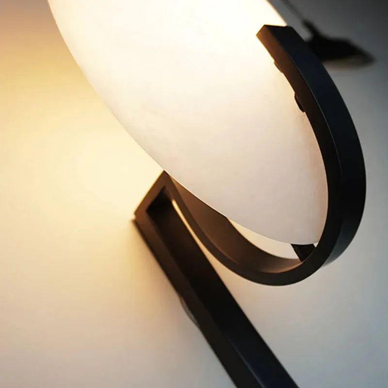 Alabaster Wall Lamp – Modern Wall Sconce for Elegant Home Lighting - View 7