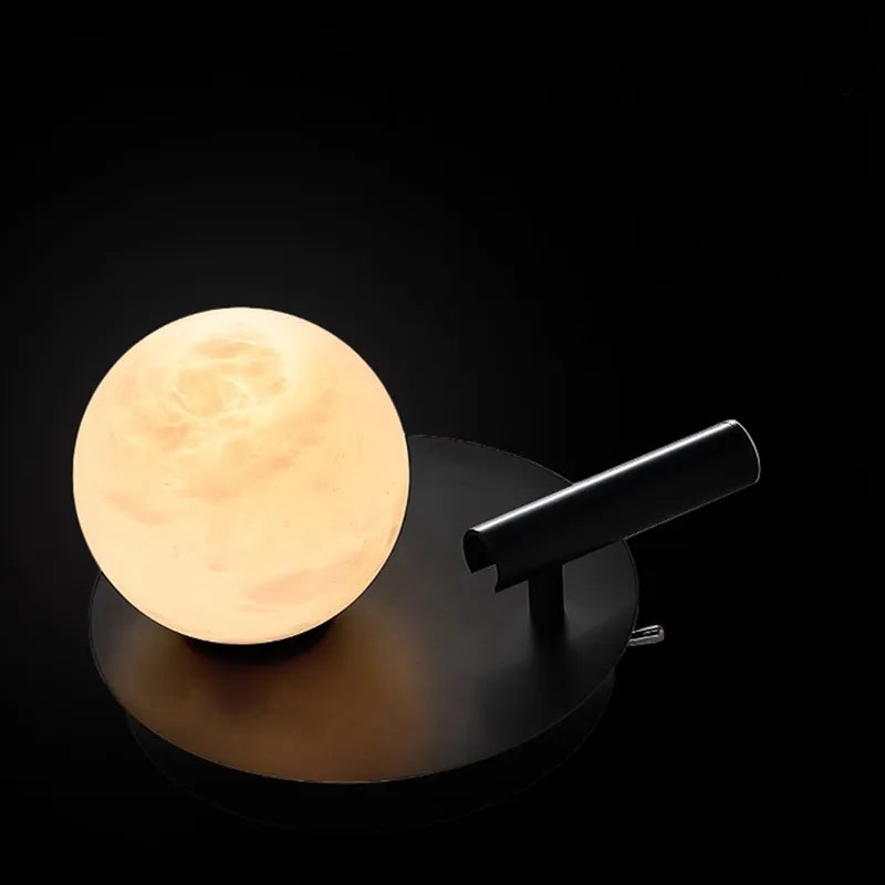 Alabaster Wall Lamp with Spherical Shade | Rotating Spotlight - View 6