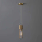 vintage brushed brass pendant