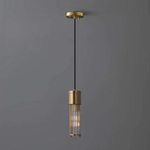 vintage brushed brass pendant