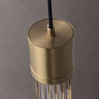 mini brass pendant light