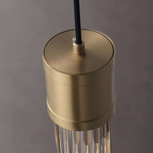 mini brass pendant light