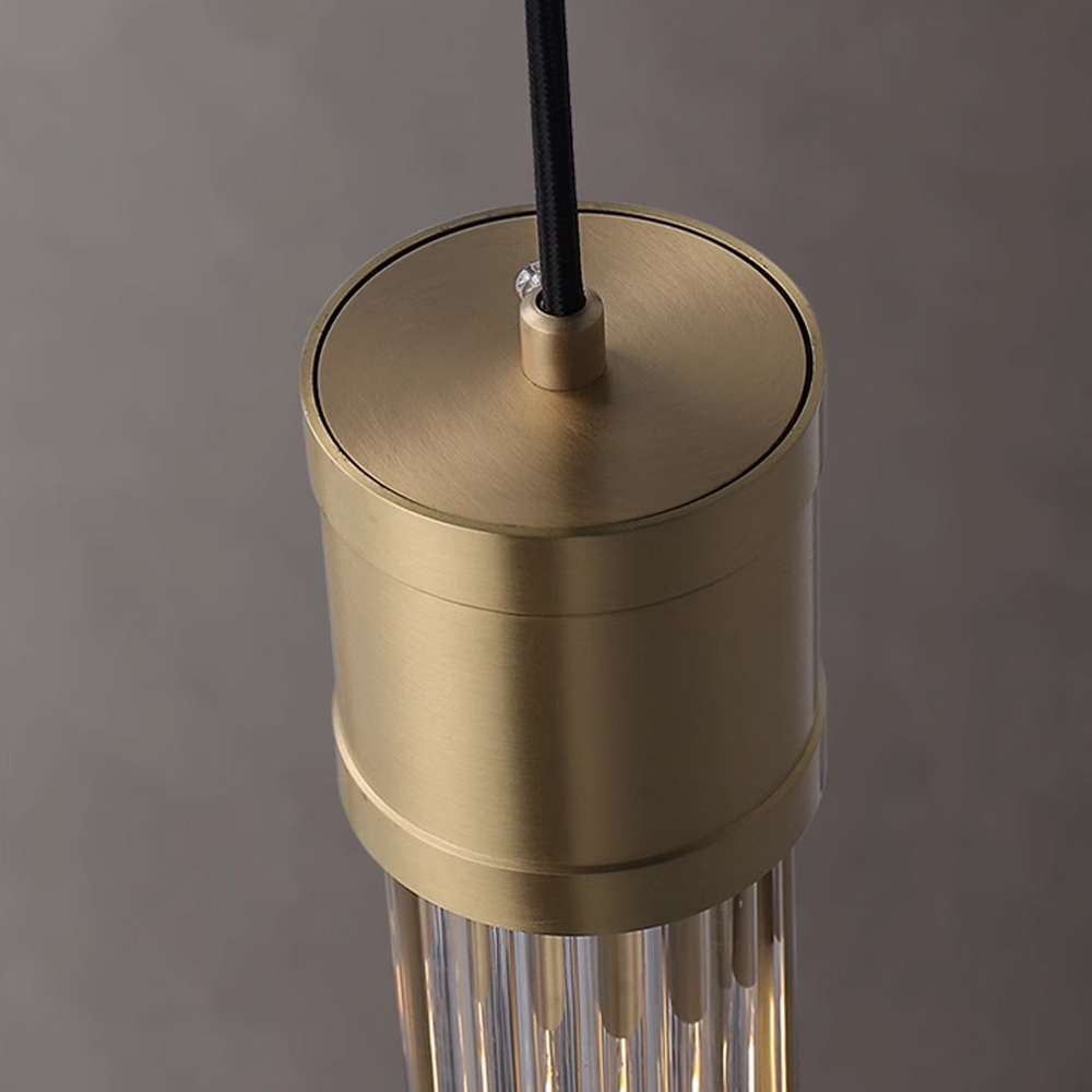 mini brass pendant light