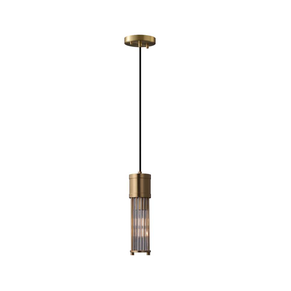 vintage brushed brass light