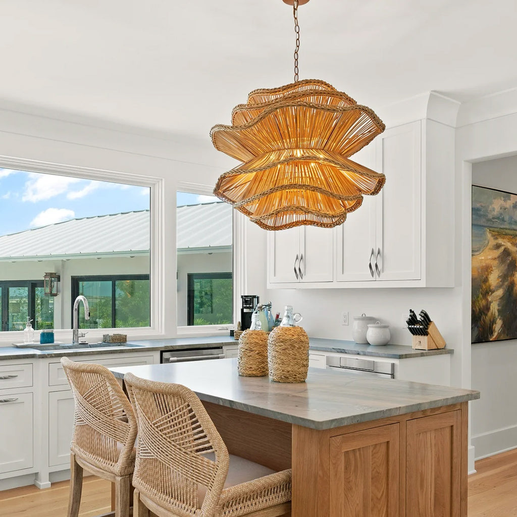 Alondra Chandelier Rattan Light