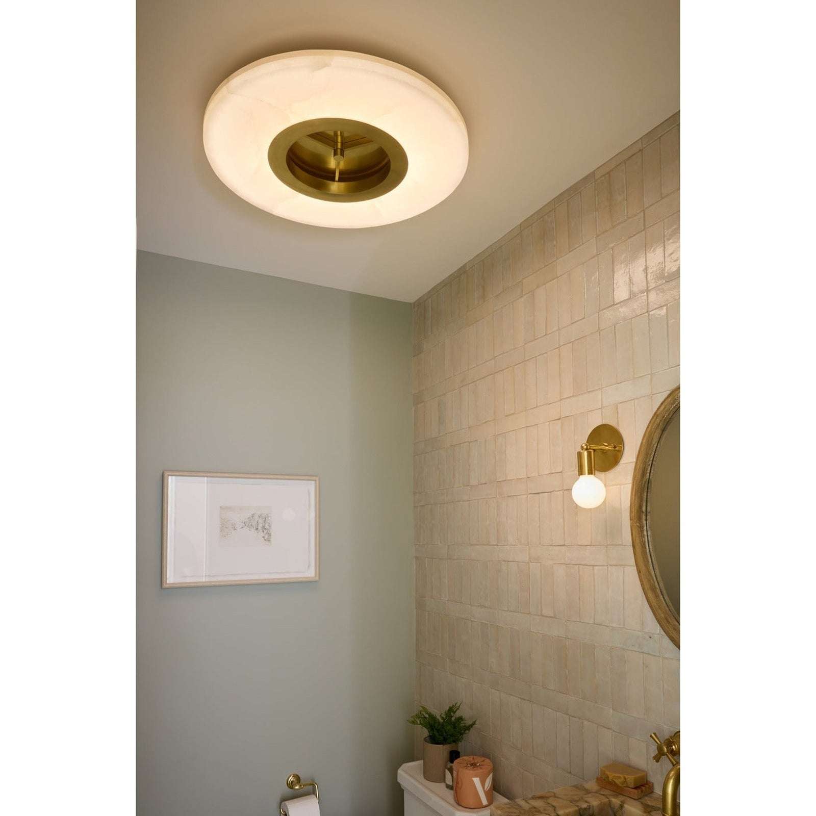 Alto Alabaster Flush Mount