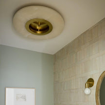 Alto Alabaster Flush Mount Light