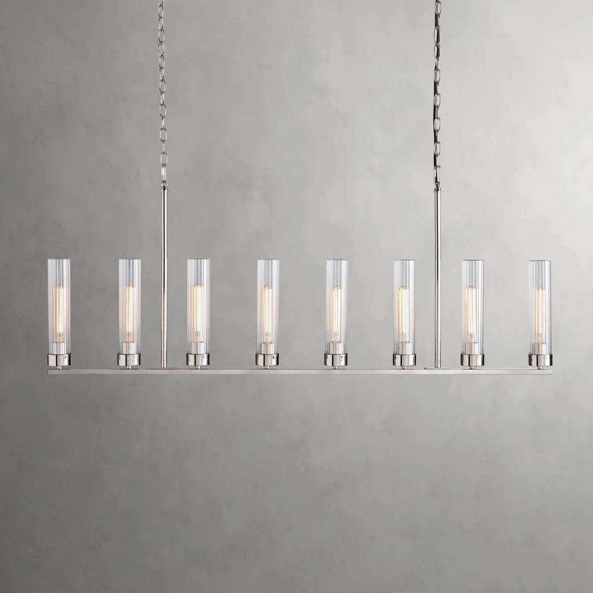 andreas linear chandelier