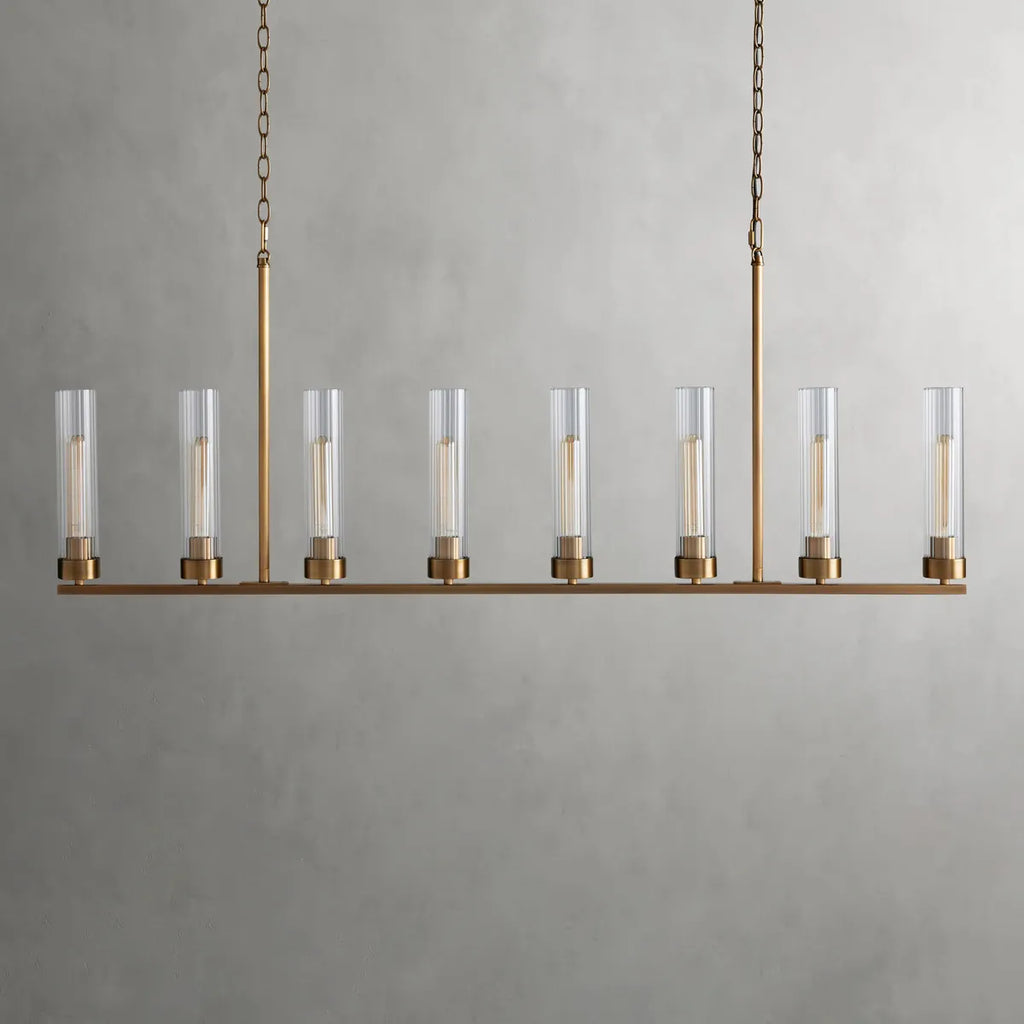 andreas linear chandelier