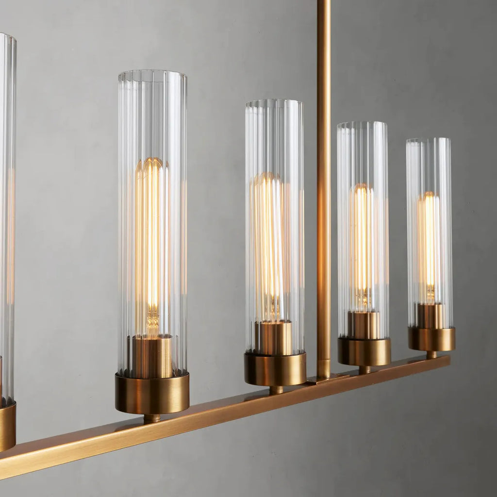 andreas linear chandelier