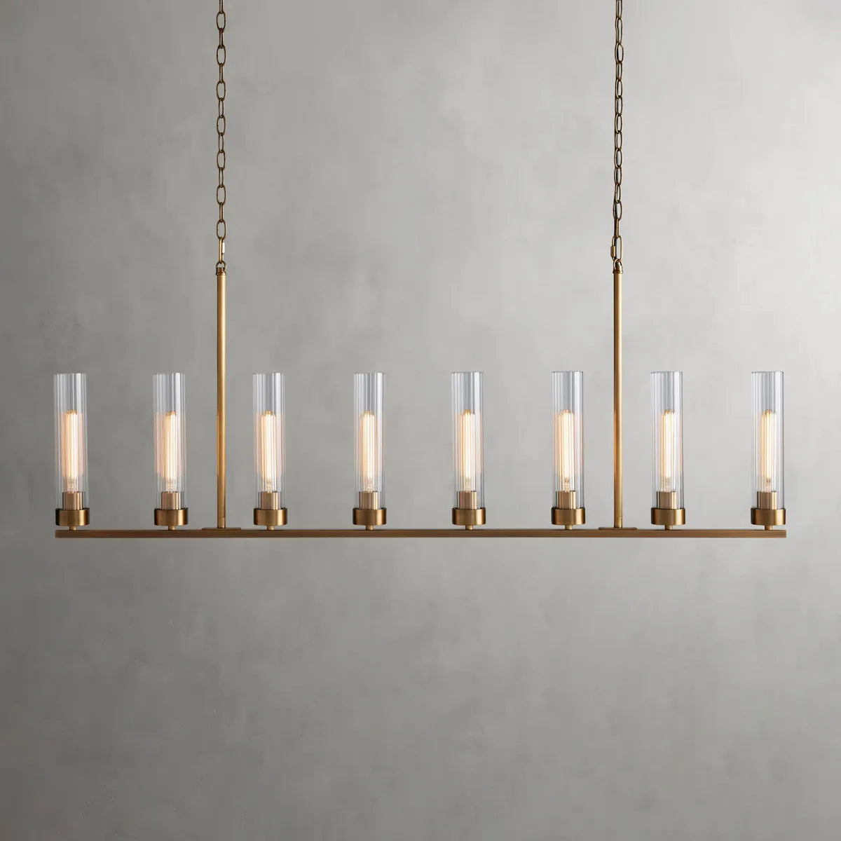 andreas linear chandelier