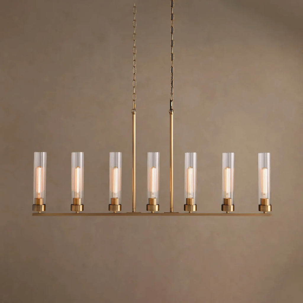 andreas linear chandelier