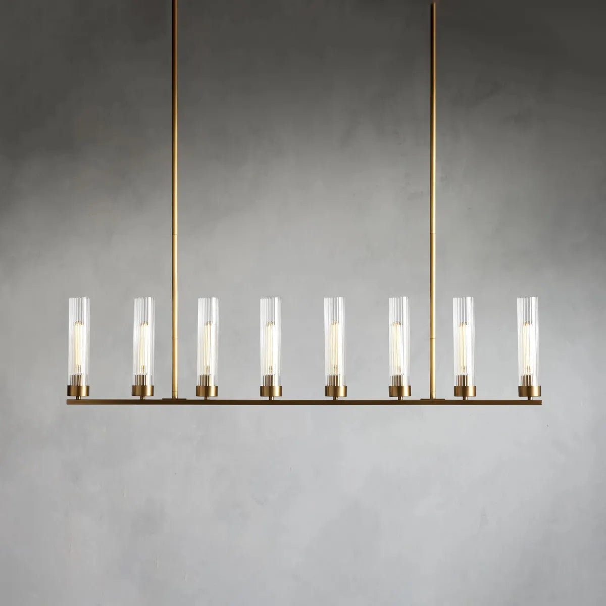 andreas linear chandelier