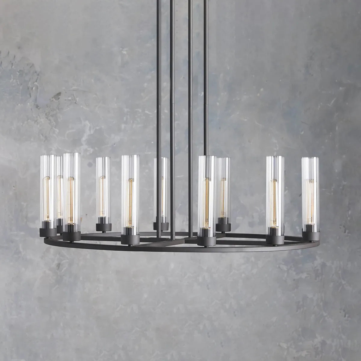 andreas round chandelier