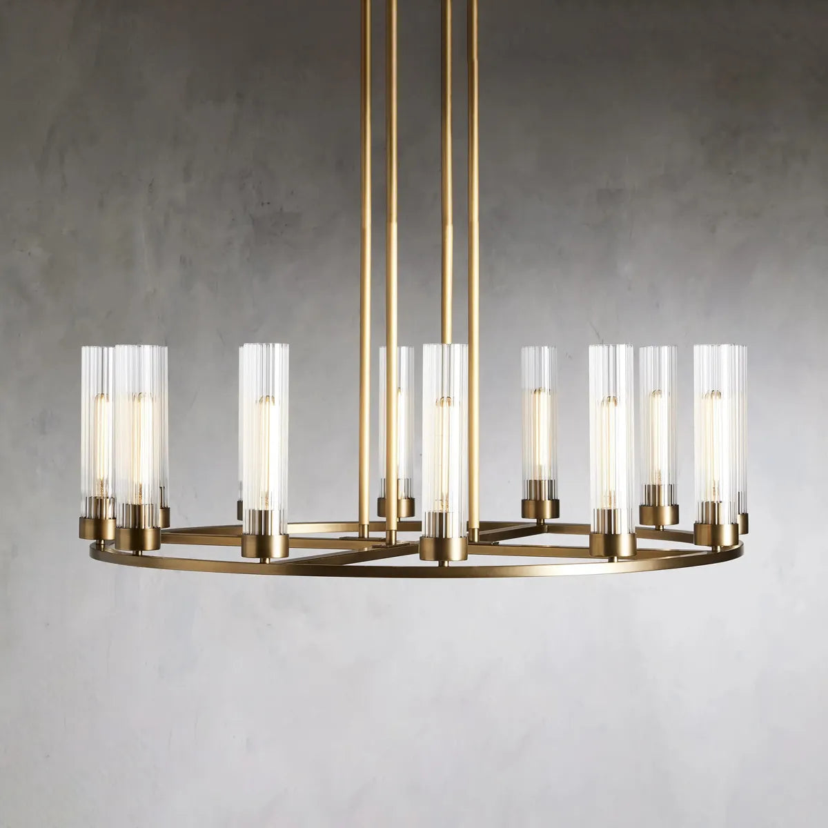 andreas round chandelier