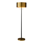 antique brass floor light
