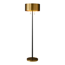 antique brass floor light