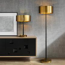 brass floor lamp
