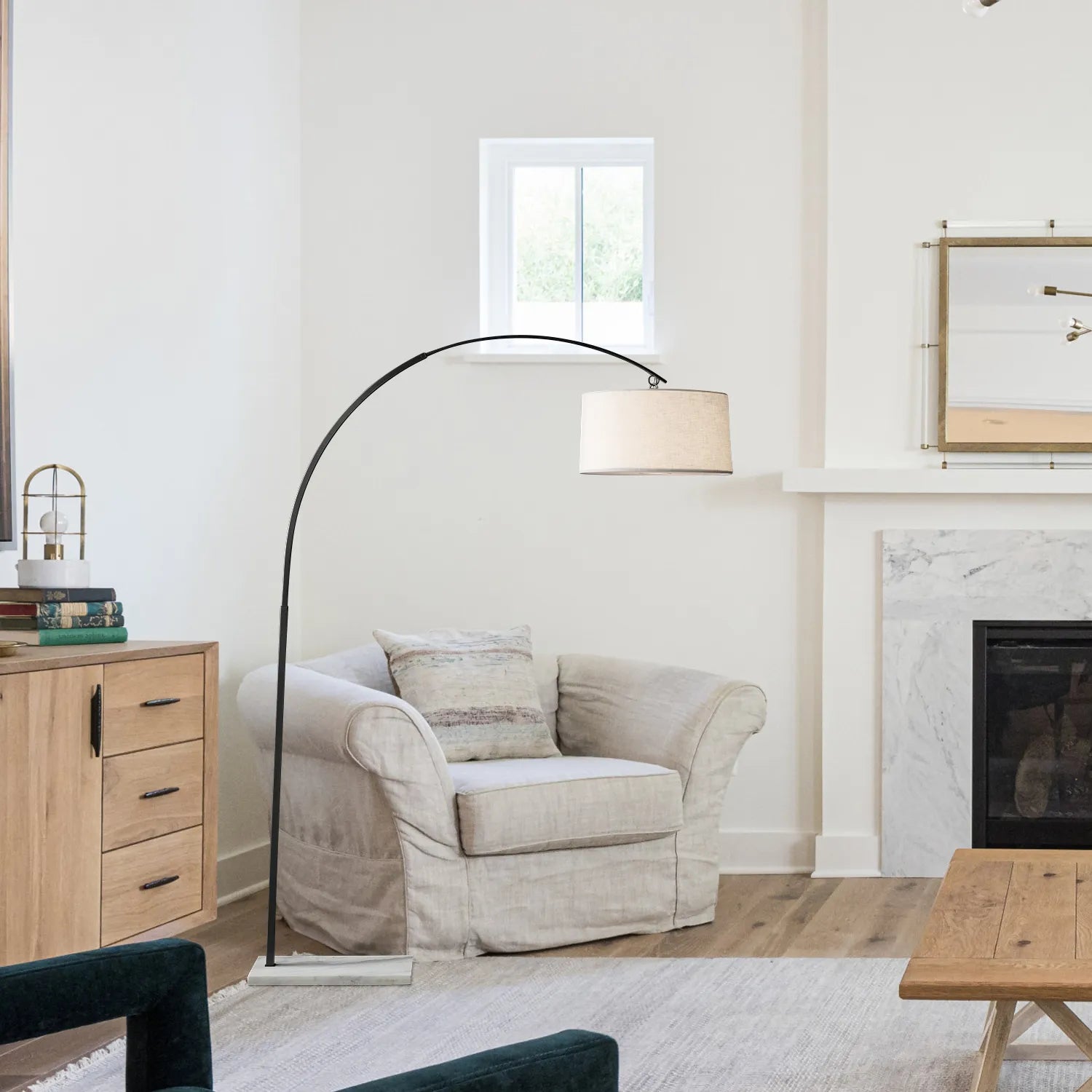 elegant arc floor lamp