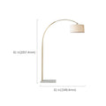 arc floor lamp with white marble base