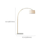 arc floor lamp with white marble base