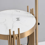 floor lamp with shelves