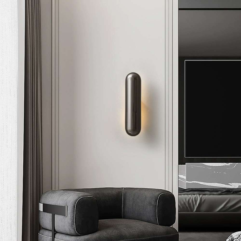 modern brass wall lamp