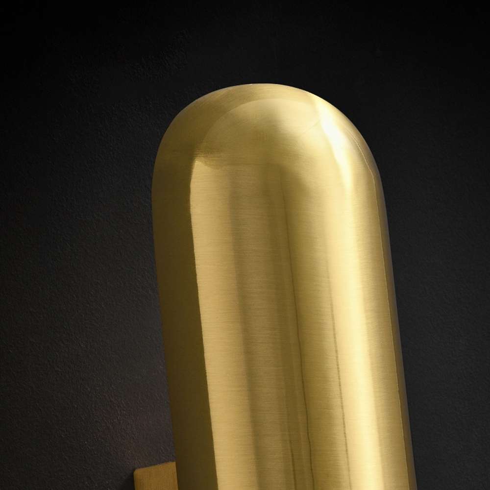 single light satin brass sconce