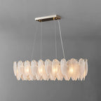 contemporary linear chandelier
