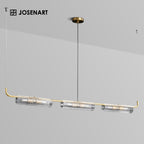 3-light linear chandelier